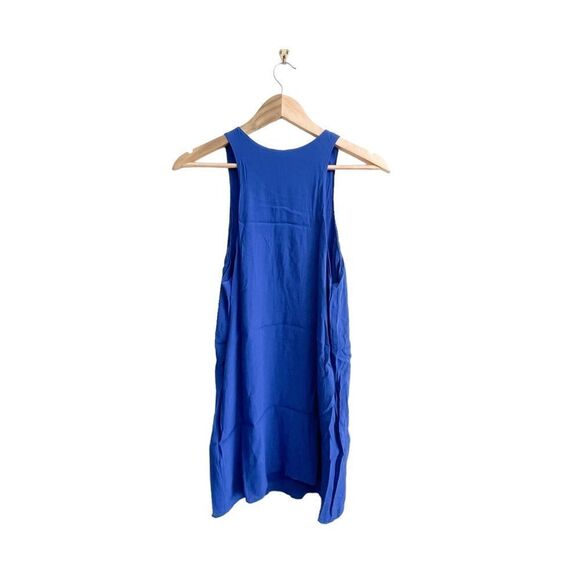 Wilfred Free Aritzia Mini Dress Sheath Sleeveless Lined Cobalt Blue Women's S - Picture 2 of 8